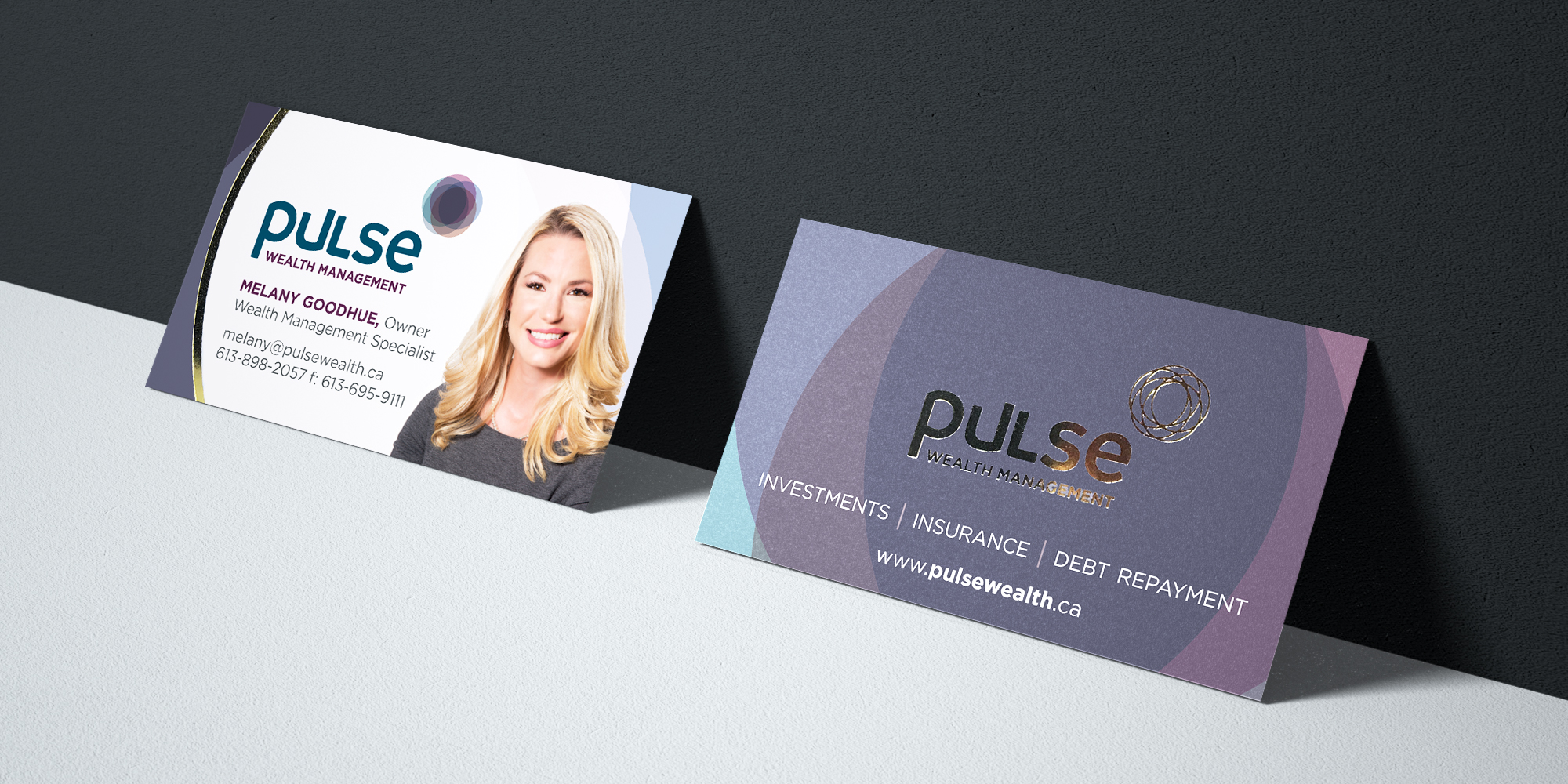Pulse Wealth Management Business Cards design