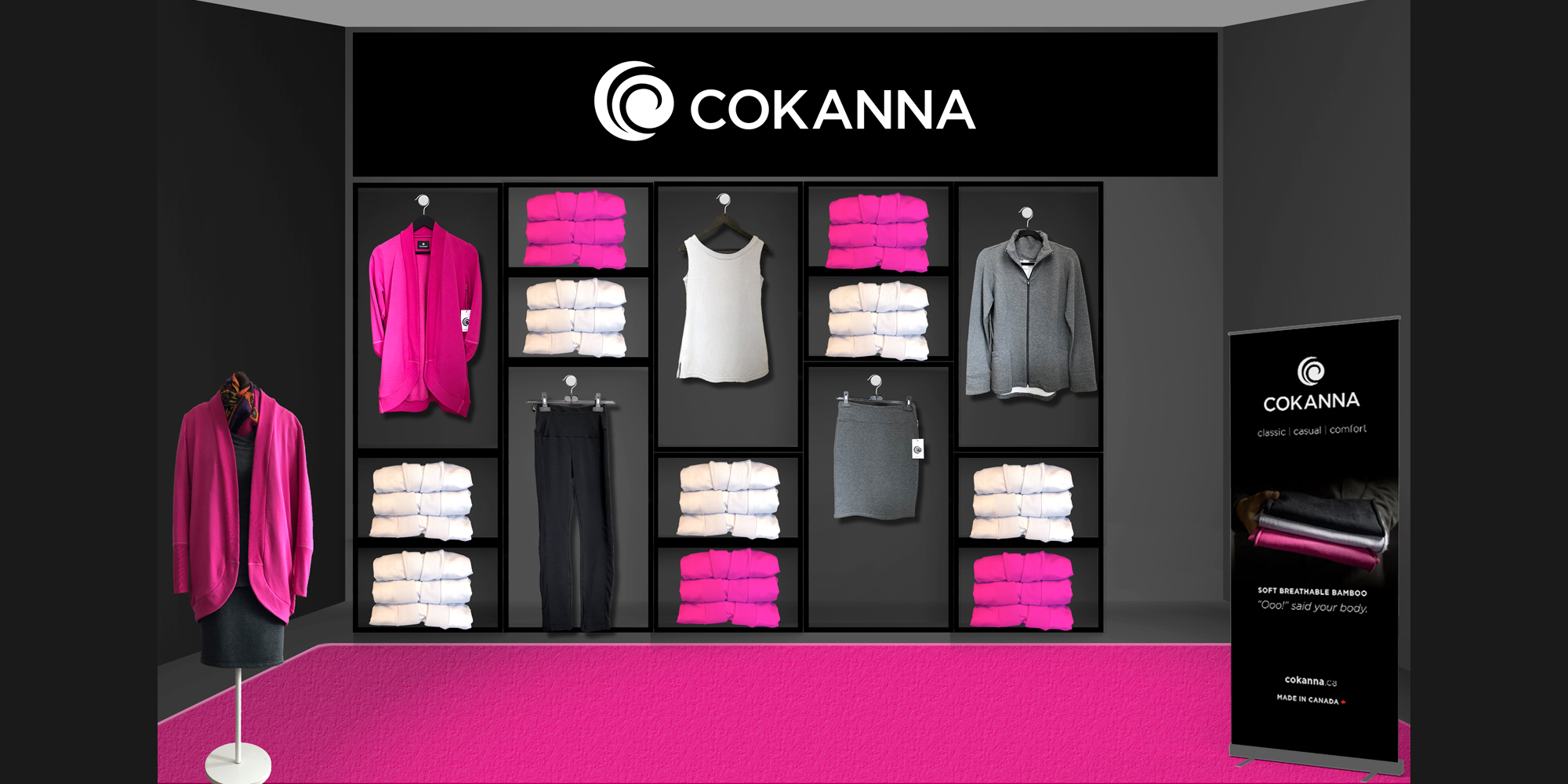 Cokanna display mockup