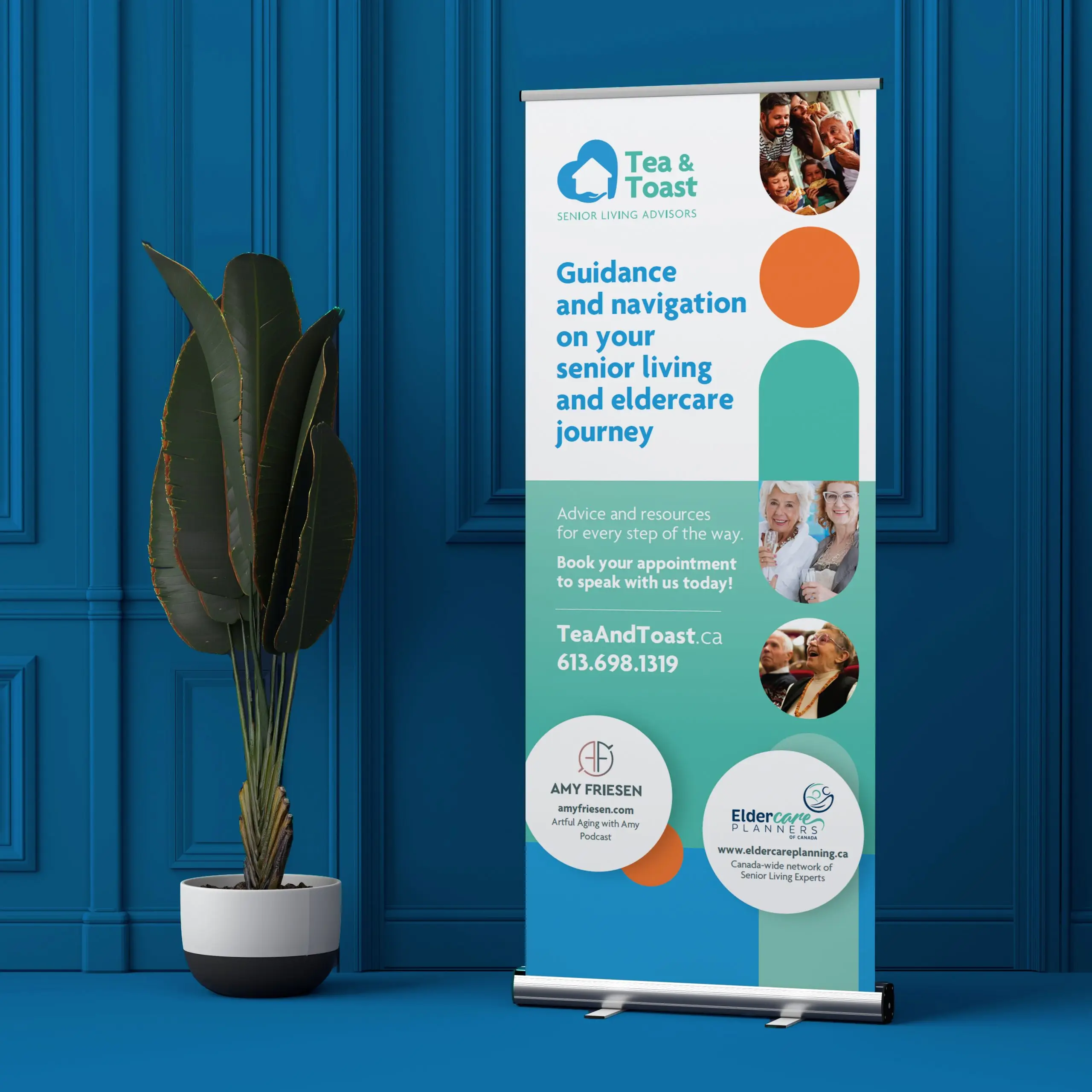 Tea & Toast Pullup Banner design