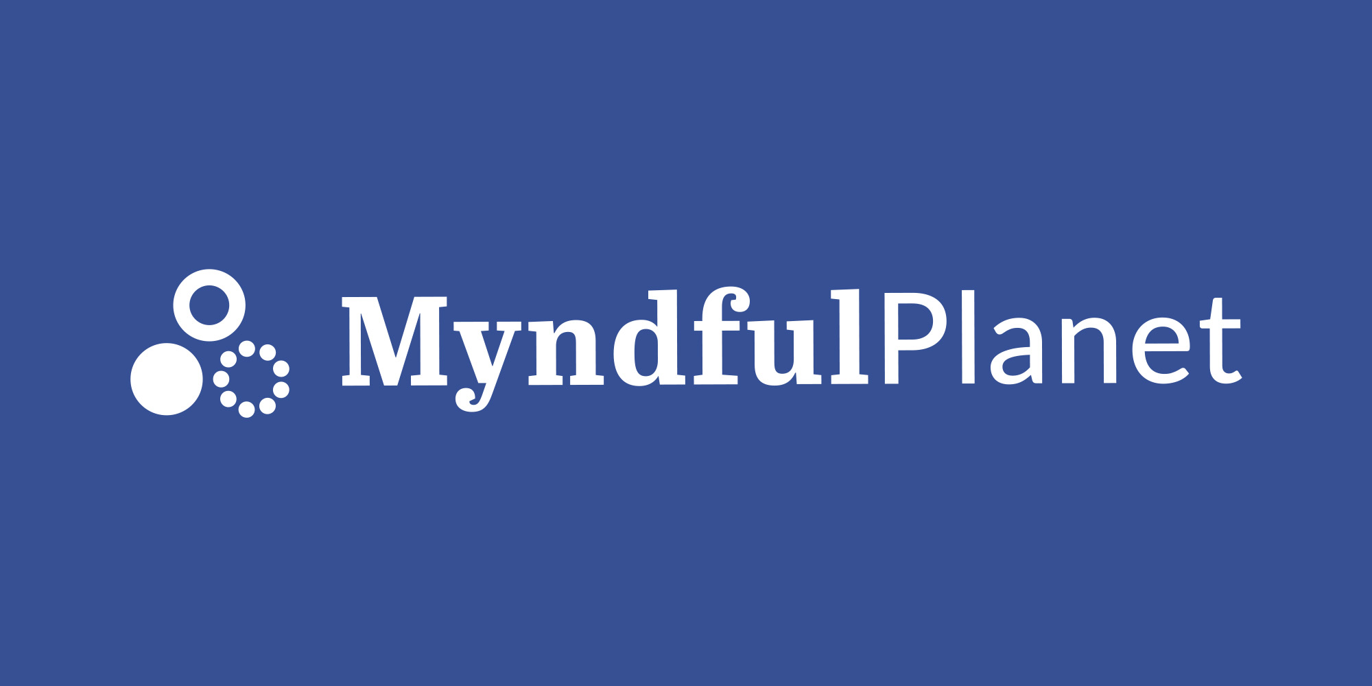 Myndful Planet Reversed Logo